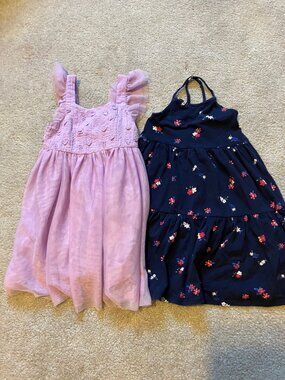 2 Summer Sleeveless Little Girl's Dresses size 3